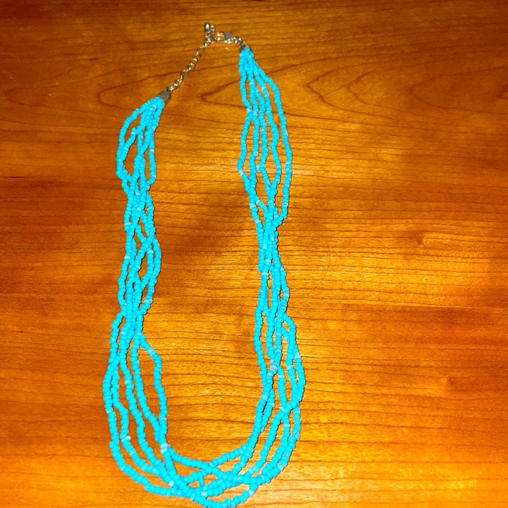 Turquoise beaded necklace